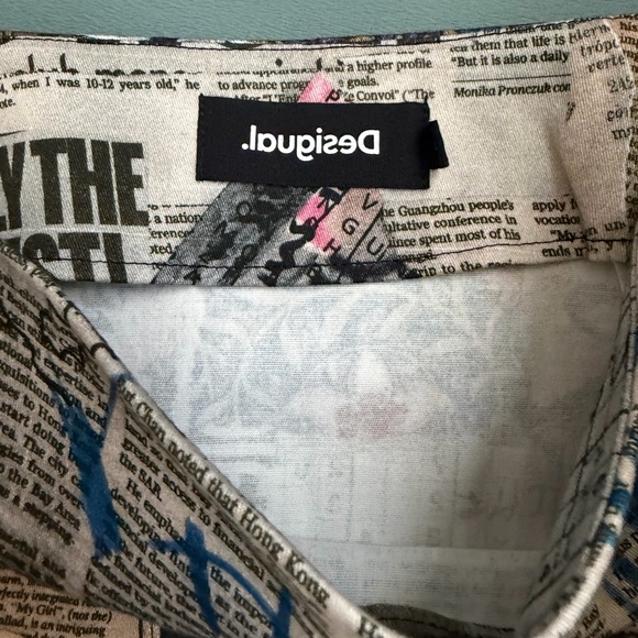 Desigual Multicolor Graphic Mini Skirt, NWOT - Picture 4 of 5